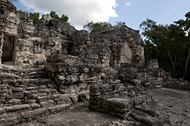 Temple III in Calakmul's Central Plaza - calakmul mayan ruins,calakmul mayan temple,mayan temple pictures,mayan ruins photos